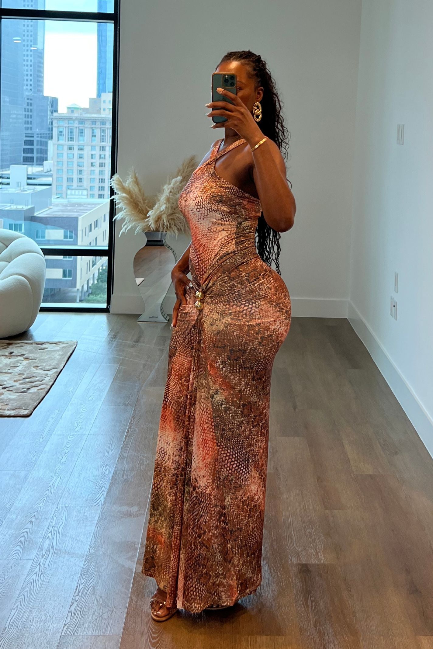 "EXOTIC COASTLINES" DRESS