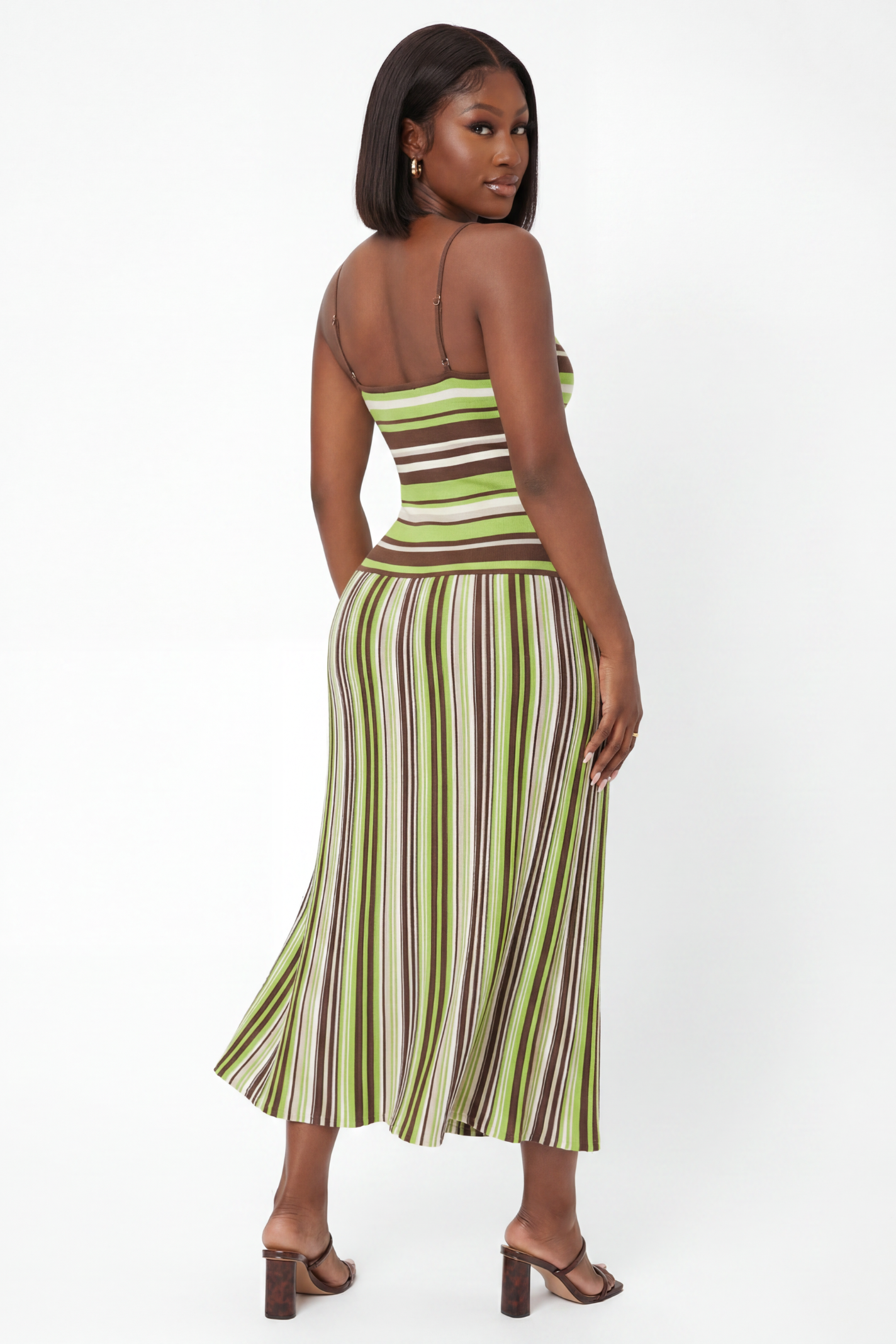 "VALENCIA FLOW" MIDI DRESS