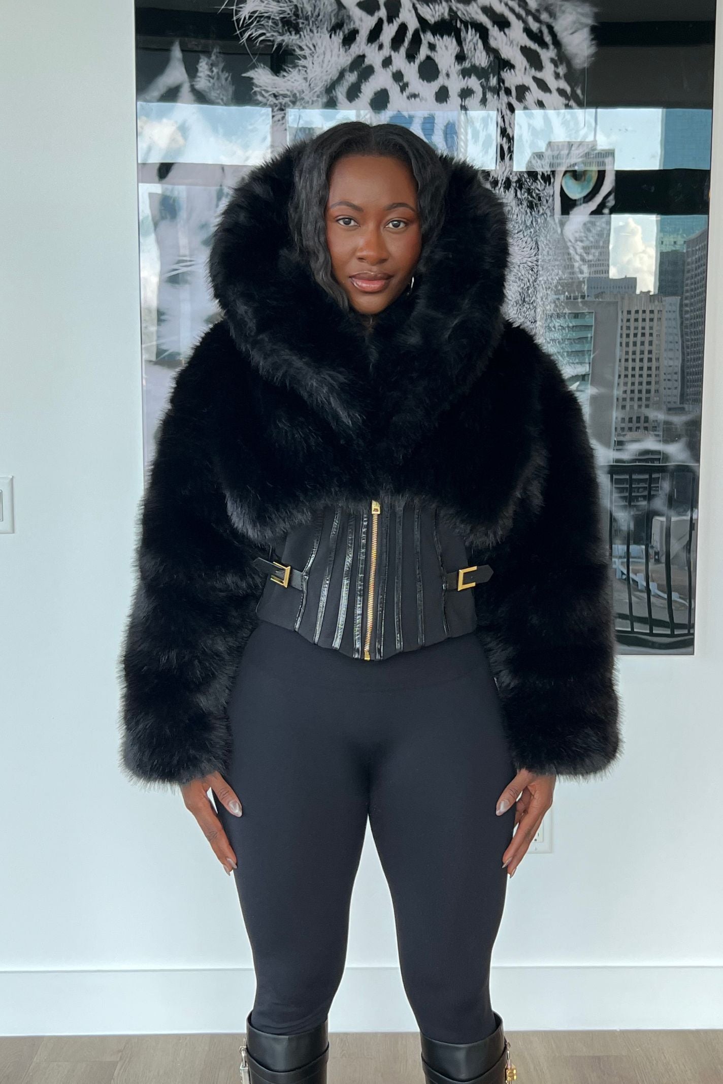 "SNOWFALL HEIRESS" CORSET COAT