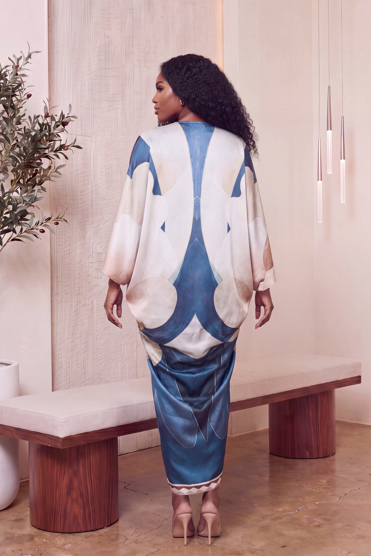 "RICH AUNTIE" KAFTAN MAXI DRESS