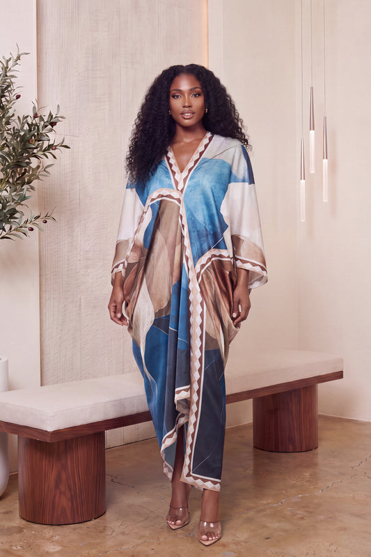 "RICH AUNTIE" KAFTAN MAXI DRESS