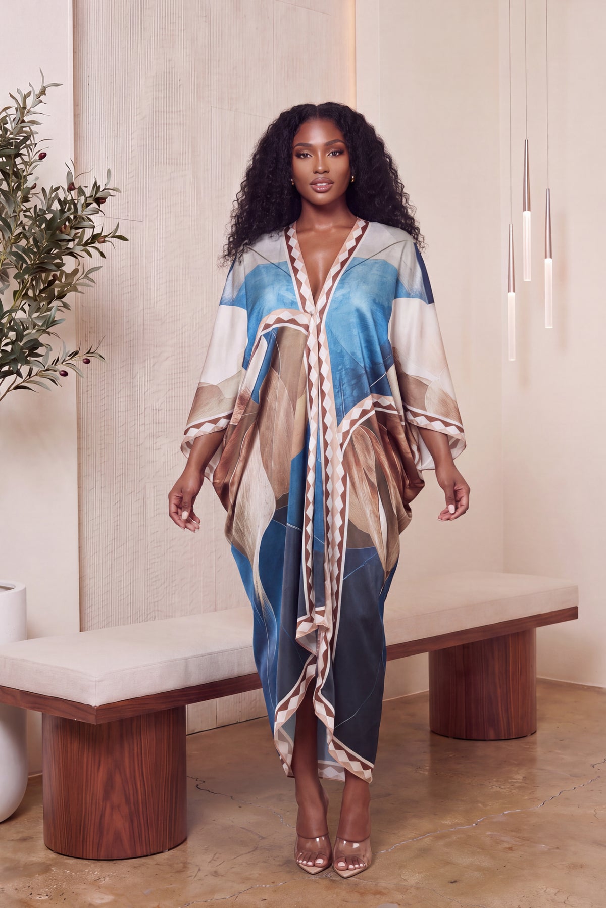 "RICH AUNTIE" KAFTAN MAXI DRESS