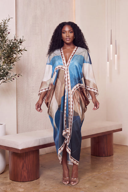 "RICH AUNTIE" KAFTAN MAXI DRESS