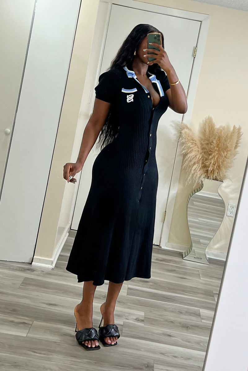 valencia knit midi dress "SUMMER IN VALENCIA" DRESS