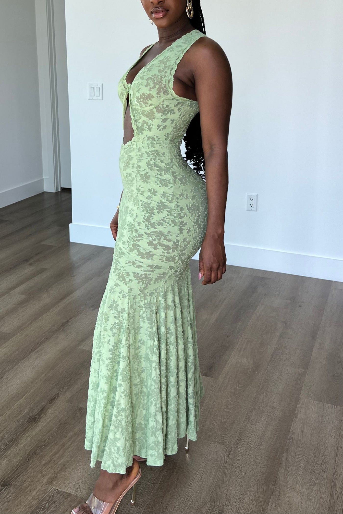 lover ode lace midi dress LOVERS MUSE