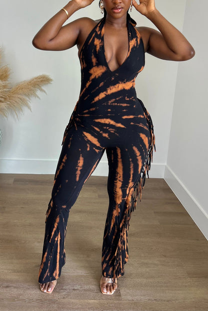 "TIED AND TRUE" FRINGE JUMPSUIT