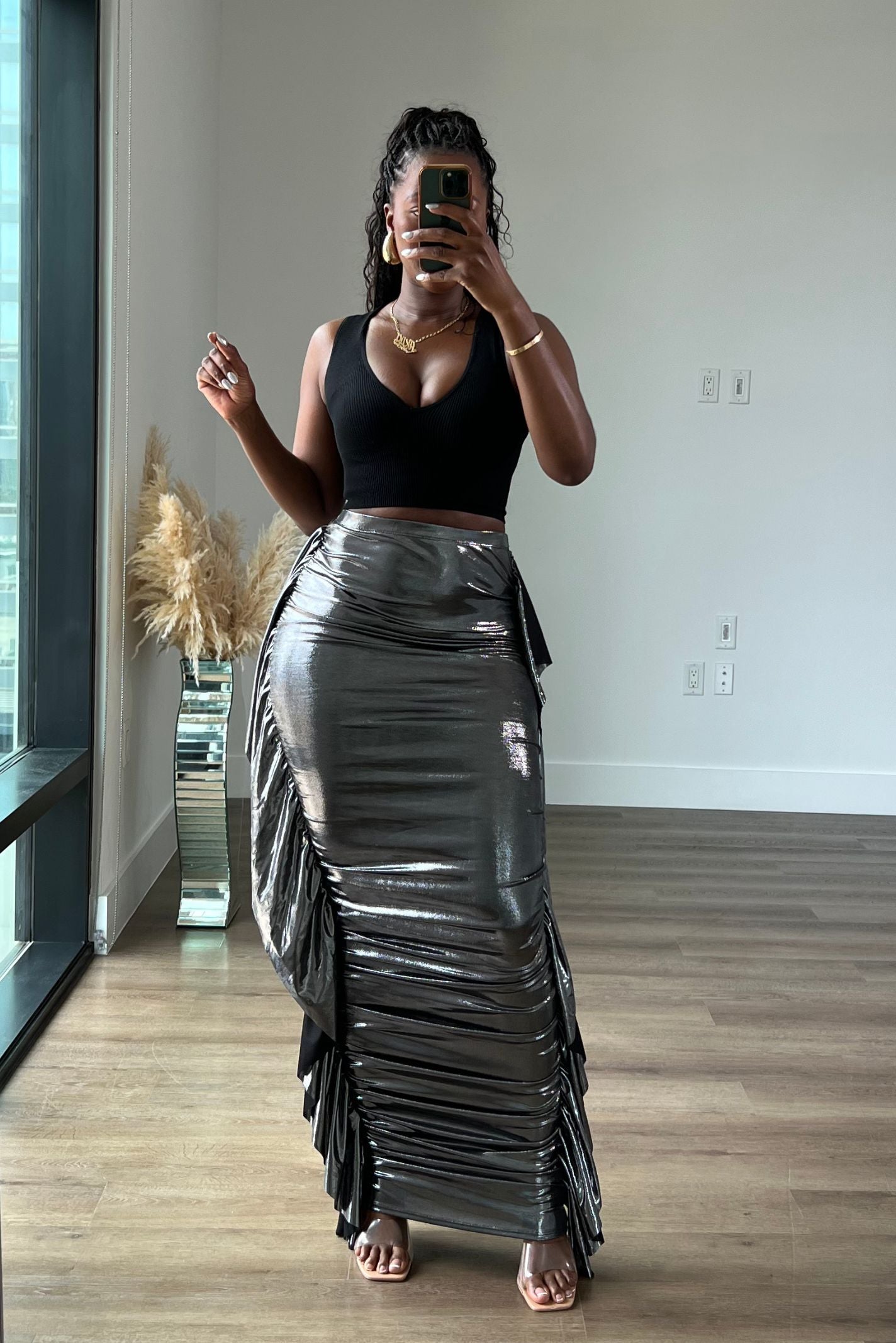 "RUFFLE ME" MAXI SKIRT