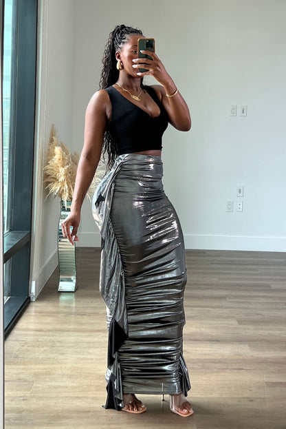 "RUFFLE ME" MAXI SKIRT