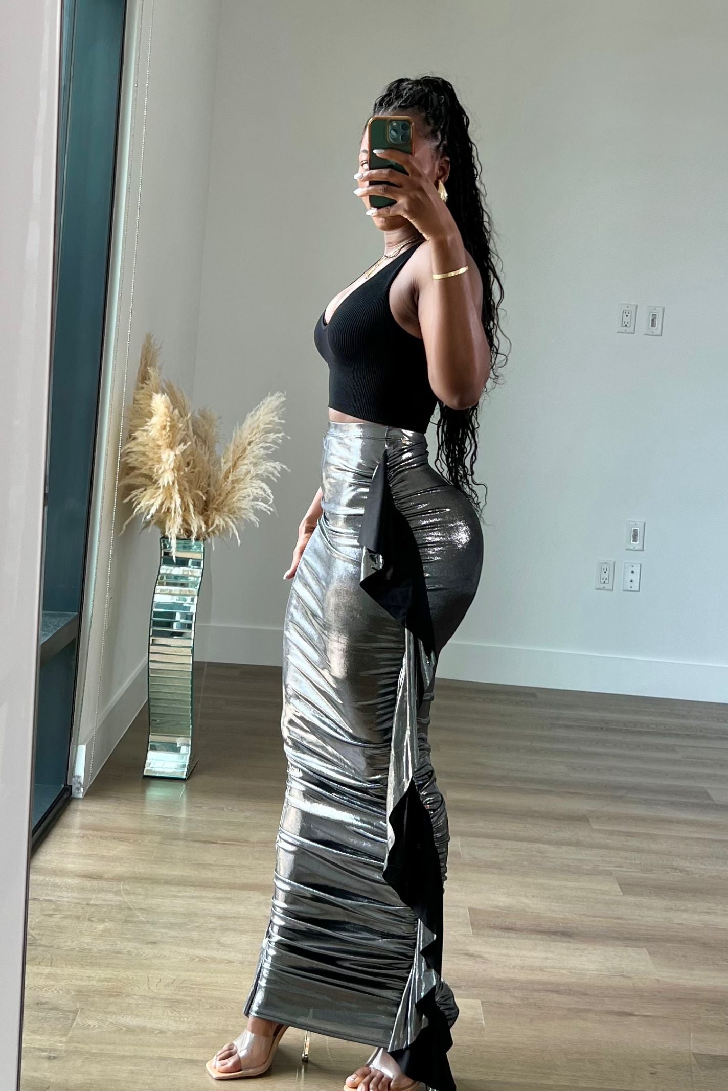 "RUFFLE ME" MAXI SKIRT
