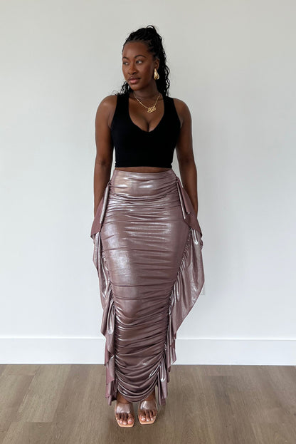 "RUFFLE ME" MAXI SKIRT