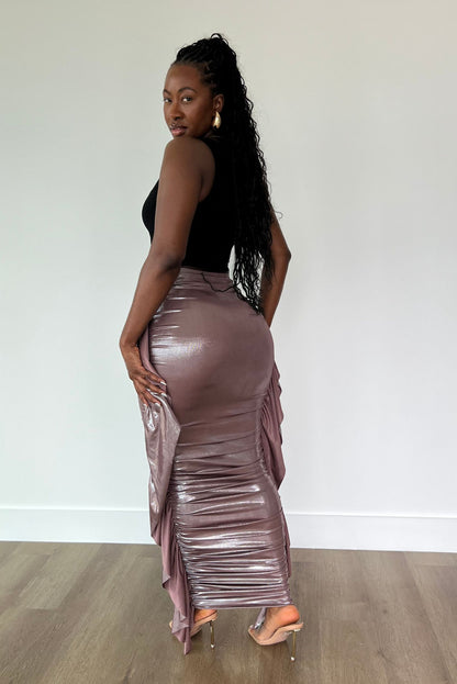 "RUFFLE ME" MAXI SKIRT