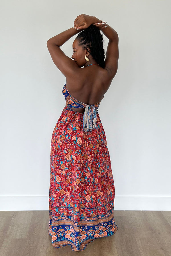 "DANCING DAHLIA" MAXI DRESS