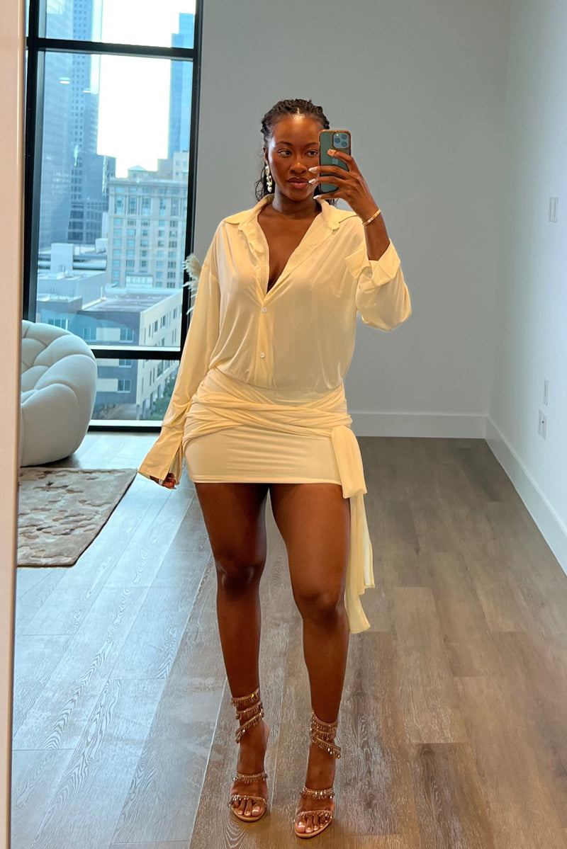 lemon drop waist dress Lemon Drop Eyelet Mini Dress Expectations Too