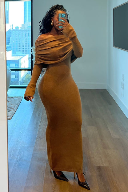 "EMBER EMPRESS" KNIT MAXI DRESS