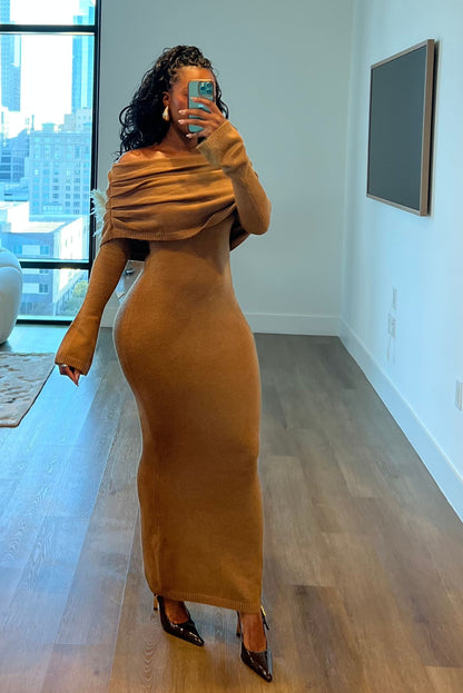 "EMBER EMPRESS" KNIT MAXI DRESS