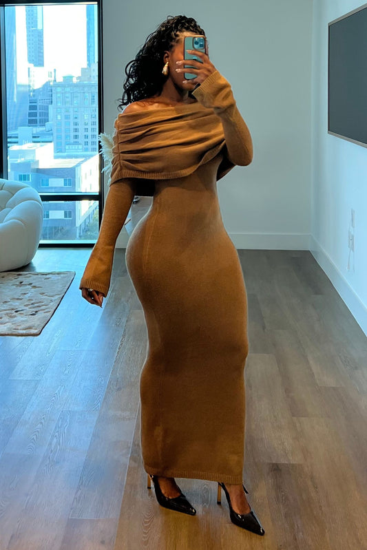 "EMBER EMPRESS" KNIT MAXI DRESS