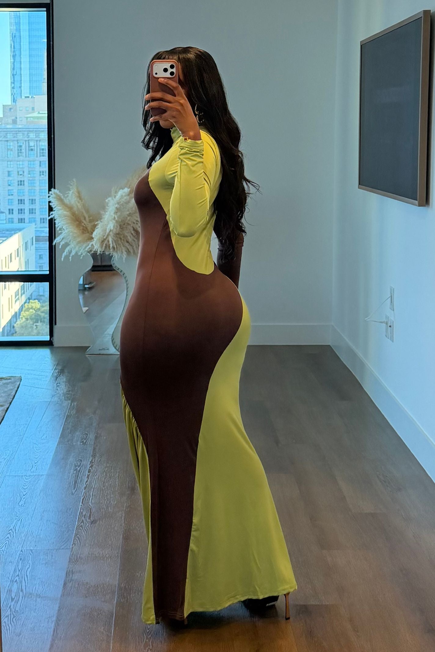 "BROWN SUGAR & LIME" MAXI DRESS