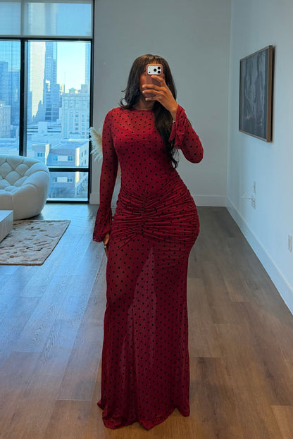 "CHERRY ON TOP" MAXI DRESS