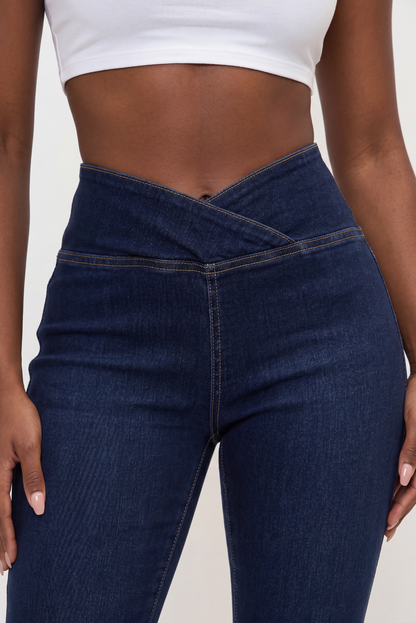 "CURVE THEORY" DENIM CAPRI