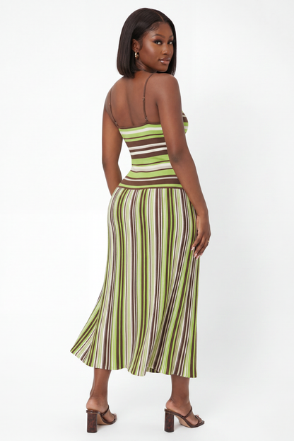 "VALENCIA FLOW" MIDI DRESS