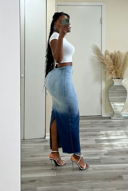 "FEMI" DENIM SKIRT