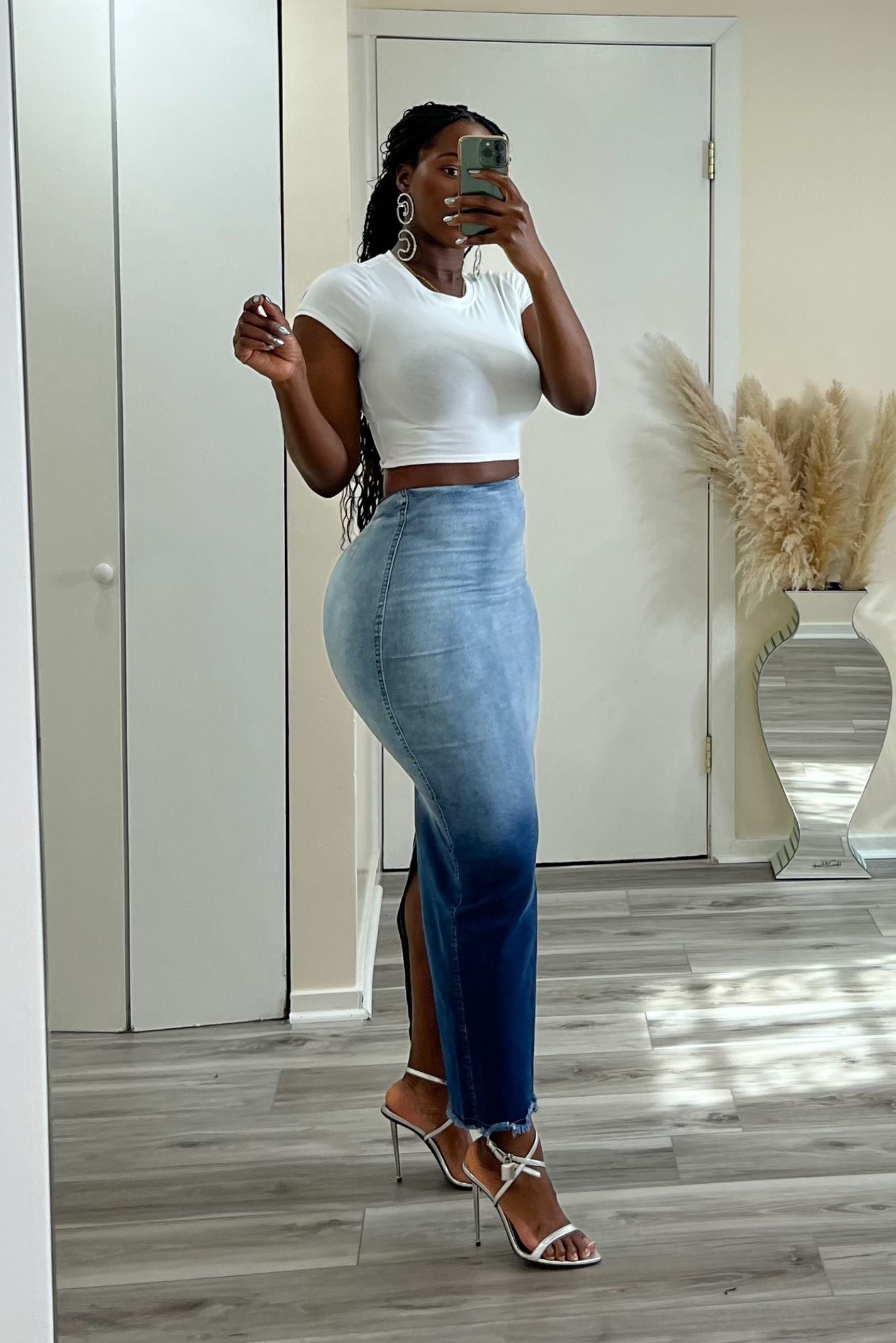 "FEMI" DENIM SKIRT