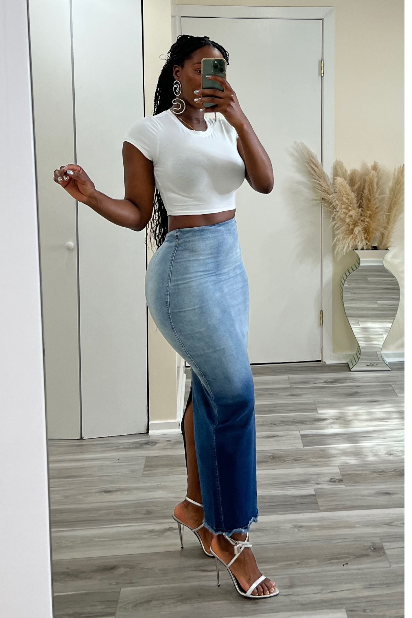 "FEMI" DENIM SKIRT
