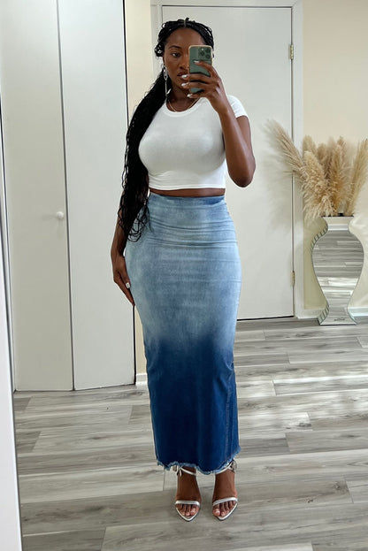 "FEMI" DENIM SKIRT