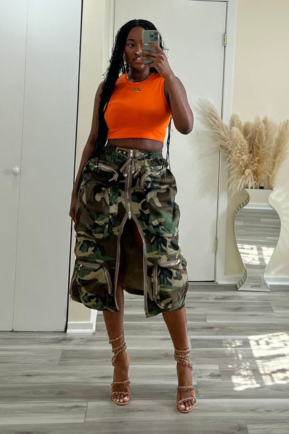 "WILLIAMSBURG" CARGO SKIRT