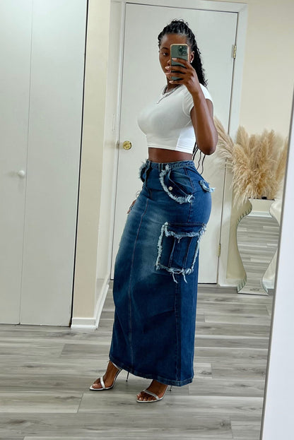 "YOSEMITE" DENIM SKIRT