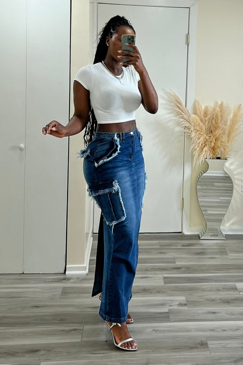 "YOSEMITE" DENIM SKIRT