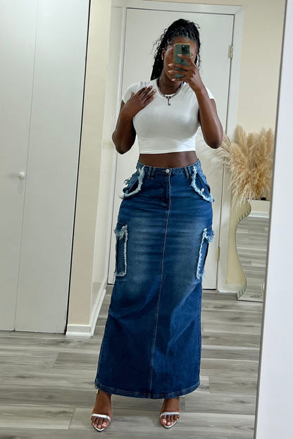 "YOSEMITE" DENIM SKIRT