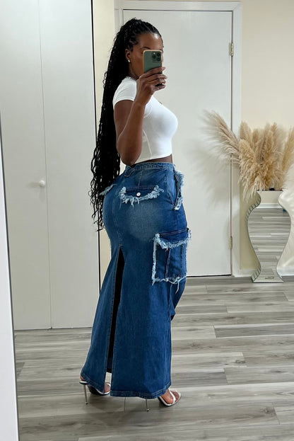 "YOSEMITE" DENIM SKIRT