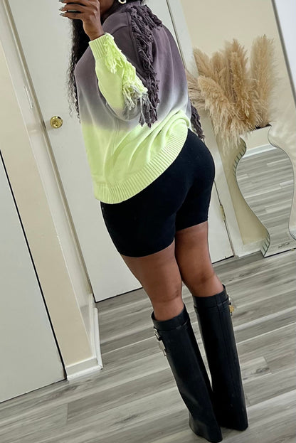 "WARM WINTERS" FRINGE SWEATER