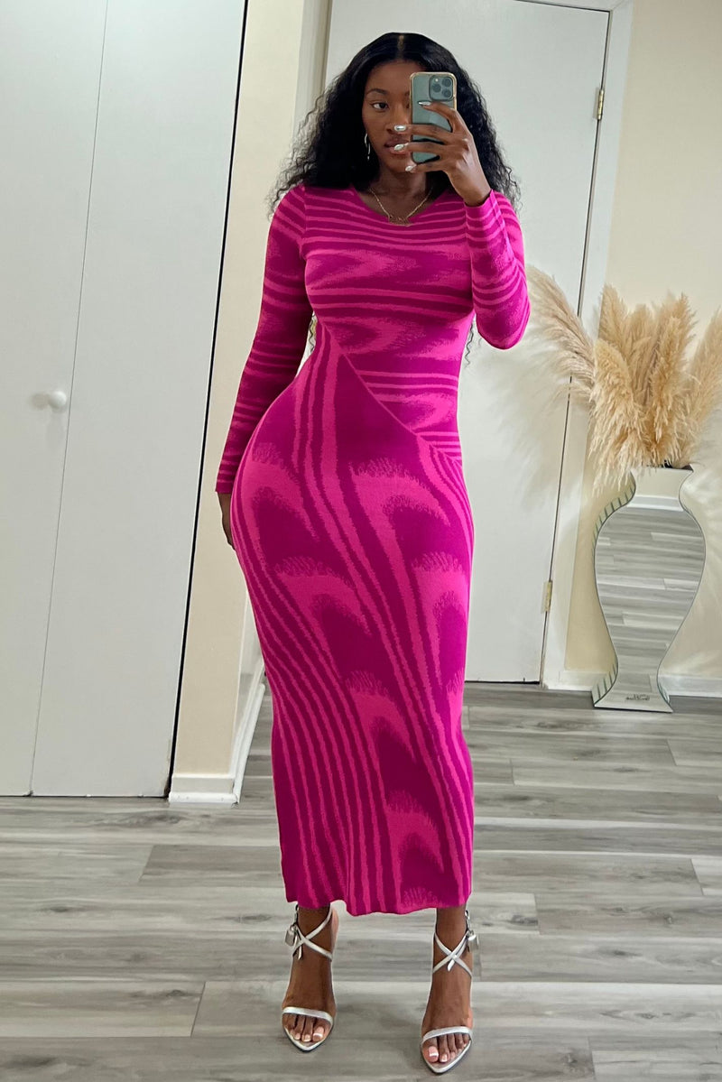 "ENTHRALLED" JACQUARD DRESS "ENTHRALLED" JACQUARD DRESS