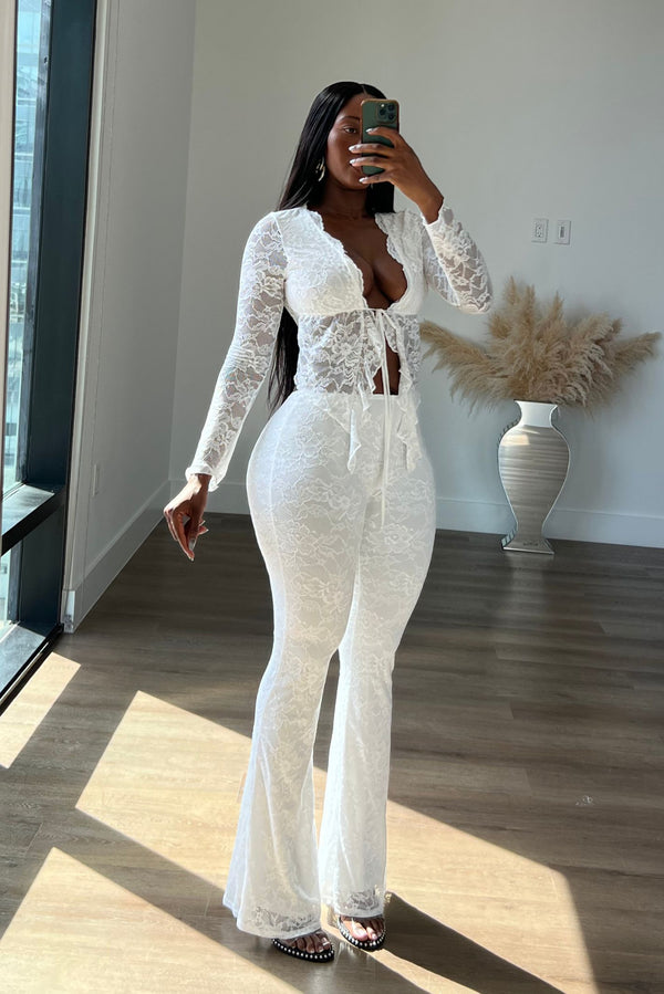 "BLANCHE" LACE SET