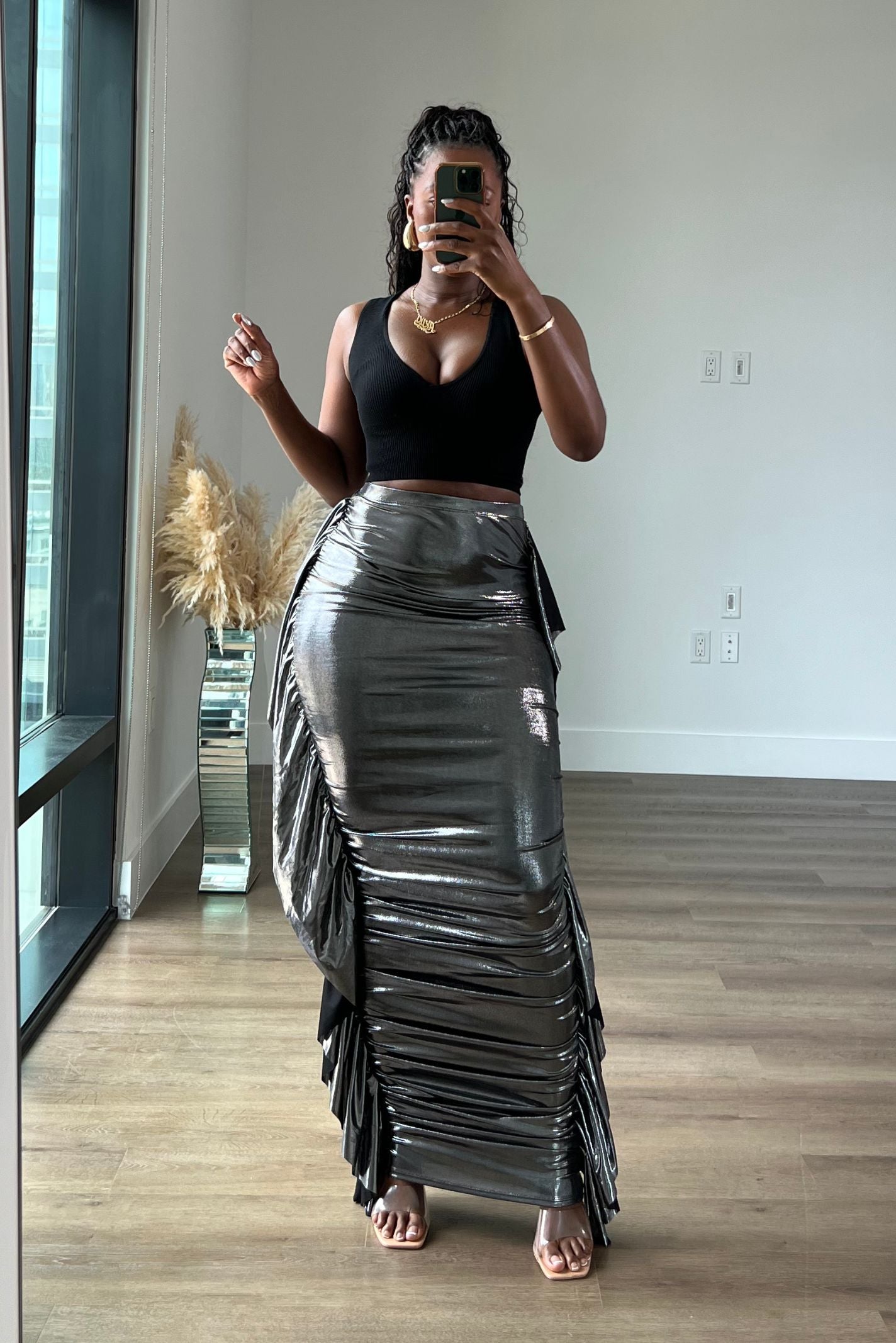 "RUFFLE ME" MAXI SKIRT