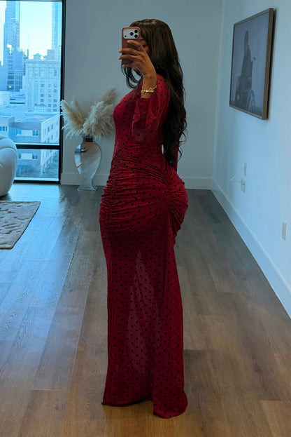 "CHERRY ON TOP" MAXI DRESS