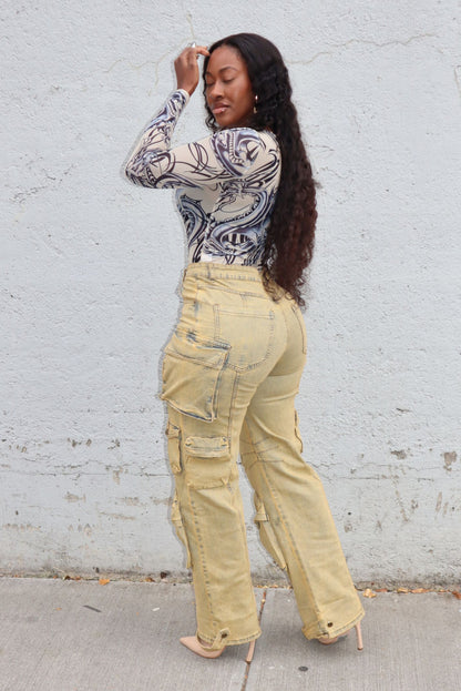 "TRIBECA" CARGO JEANS