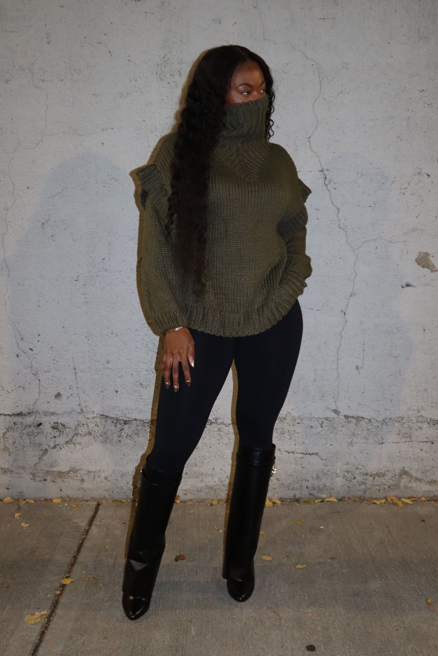 "THRU THICK & THICK" SWEATER