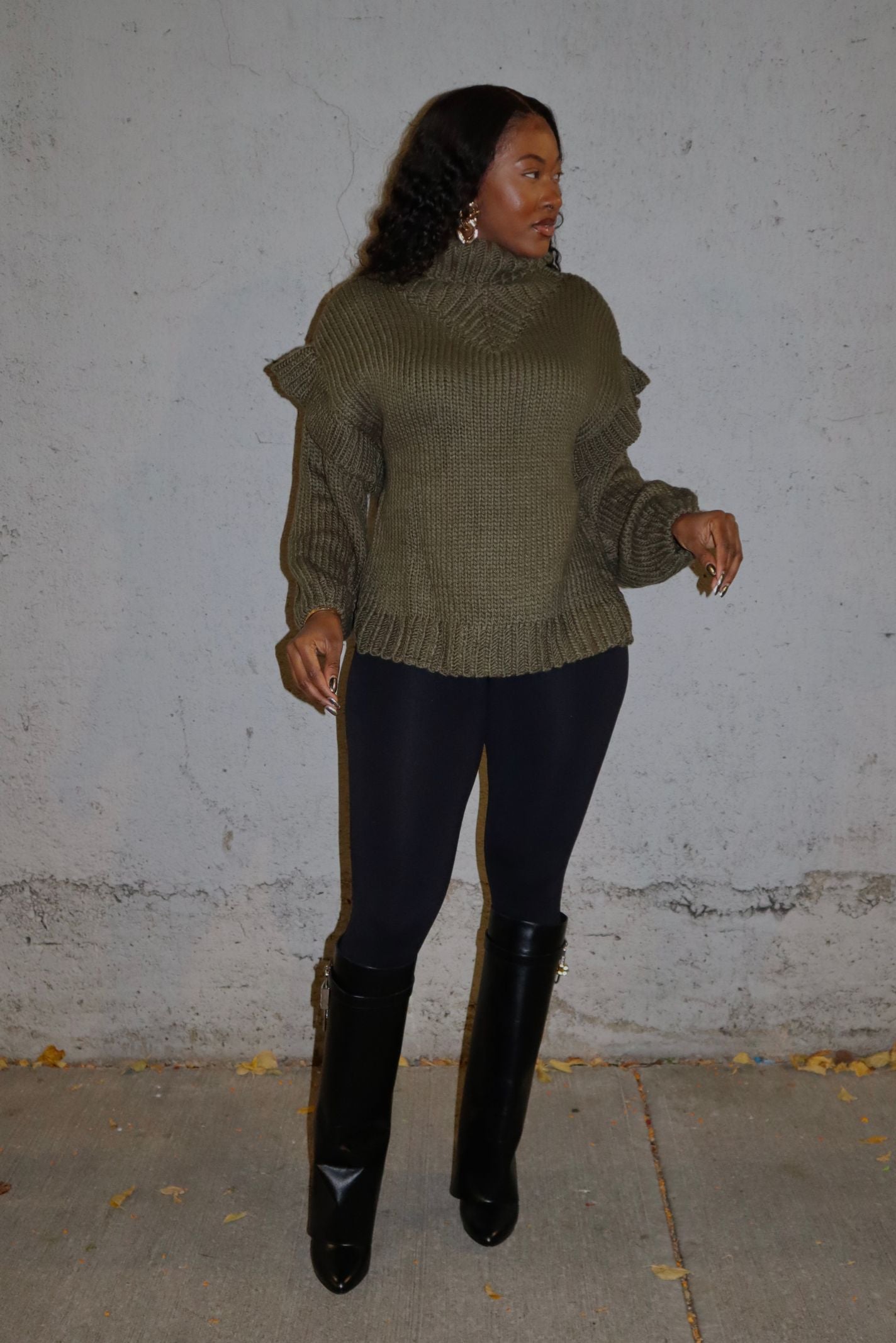 "THRU THICK & THICK" SWEATER