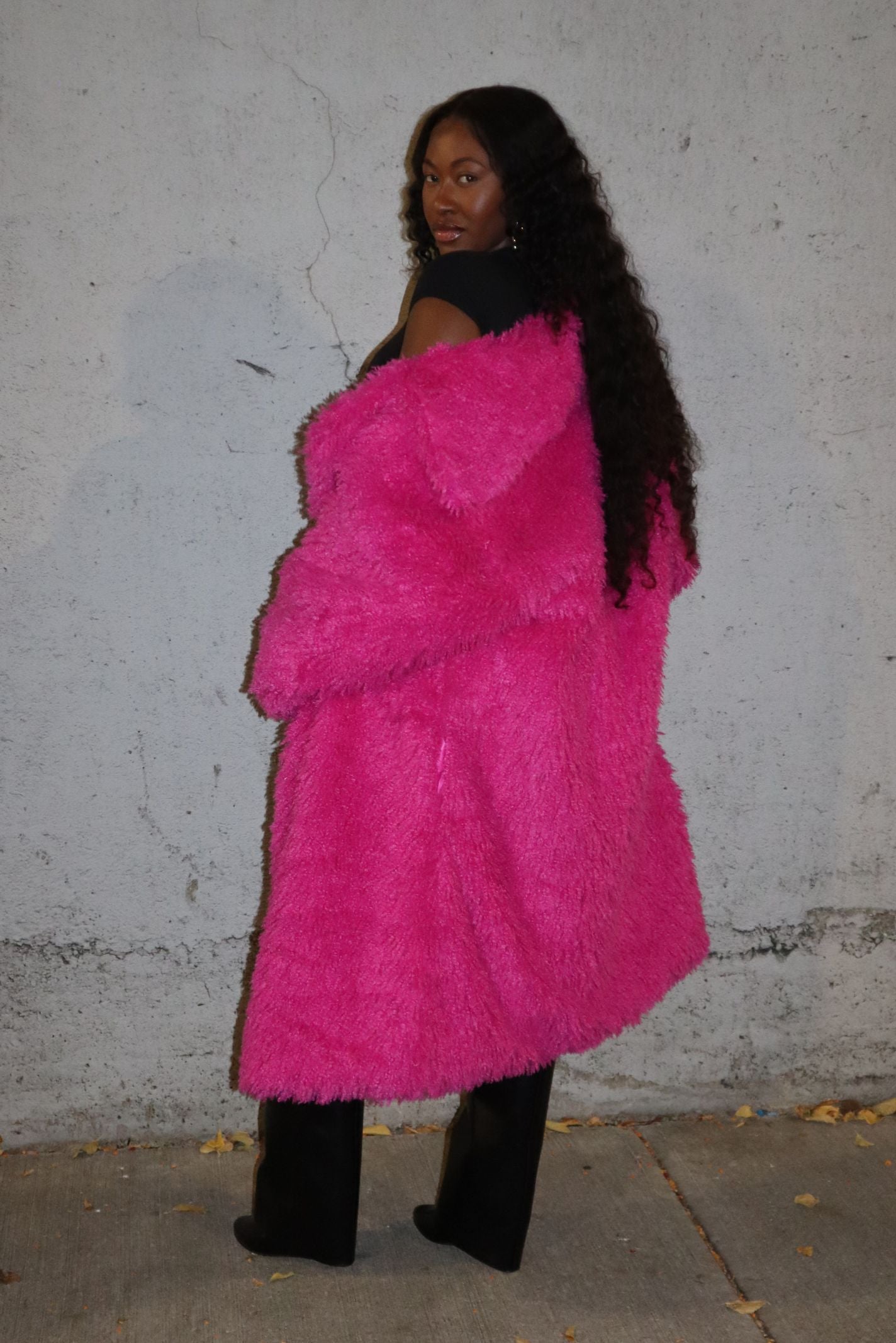 "PINK FRIDAY" FUR JACKET