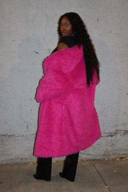 "PINK FRIDAY" FUR JACKET