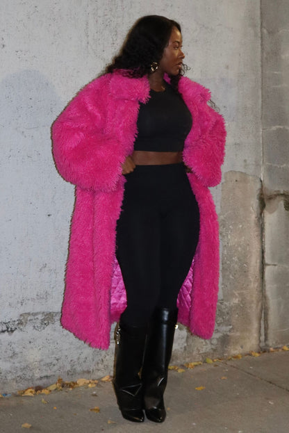 "PINK FRIDAY" FUR JACKET