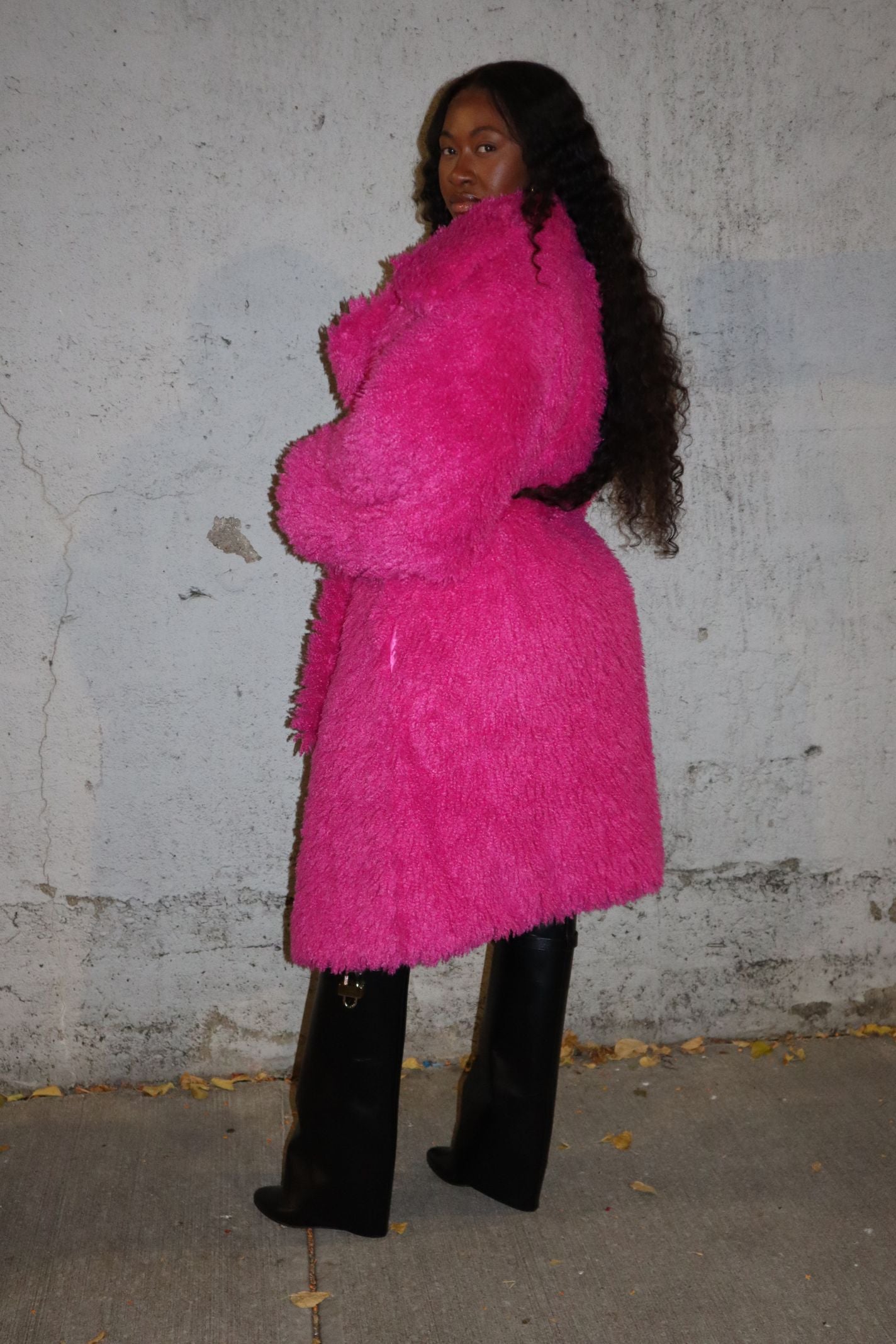 "PINK FRIDAY" FUR JACKET
