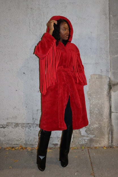 "WINTER IN ILLINOIS" FRINGE JACKET
