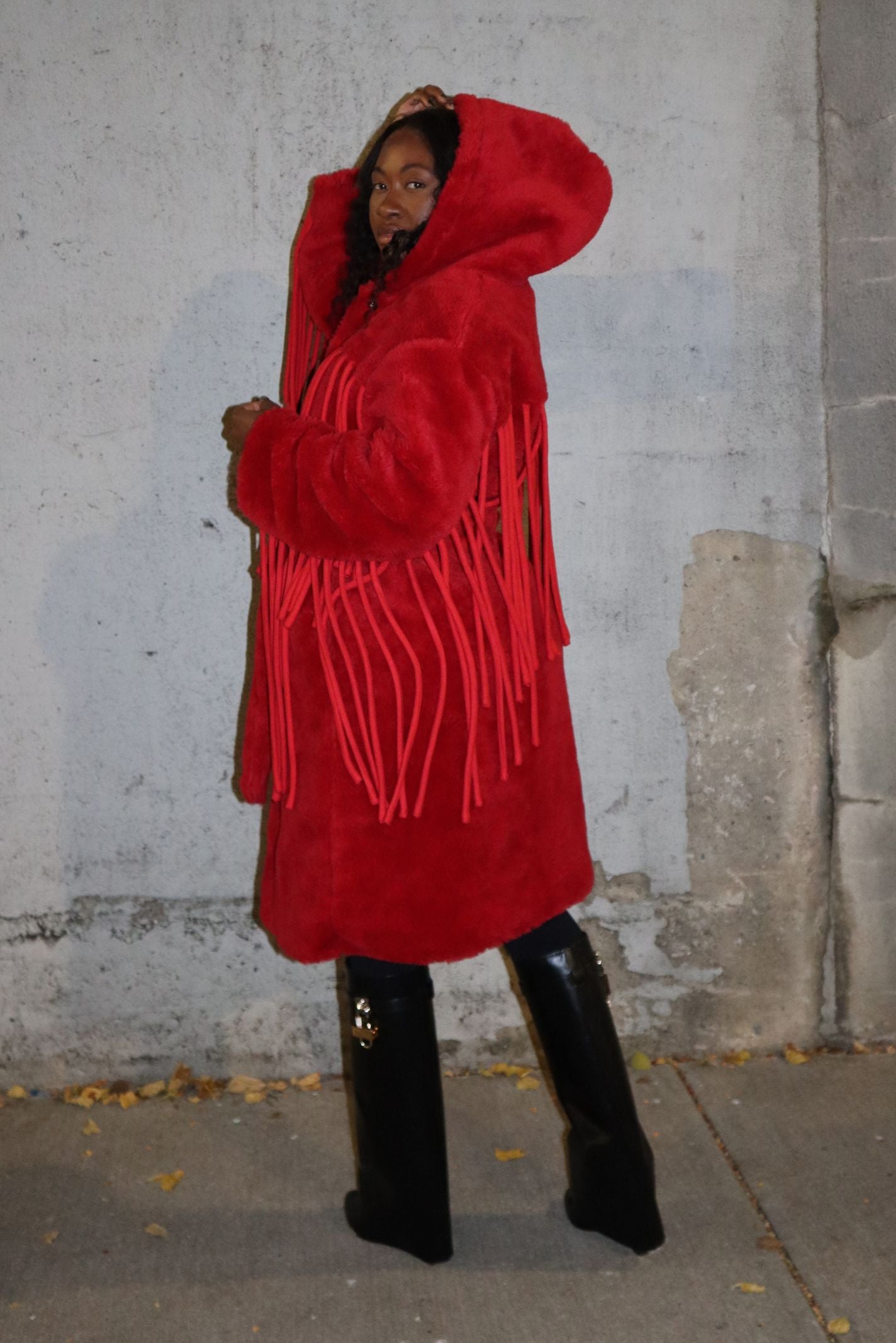 "WINTER IN ILLINOIS" FRINGE JACKET