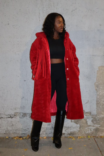 "WINTER IN ILLINOIS" FRINGE JACKET