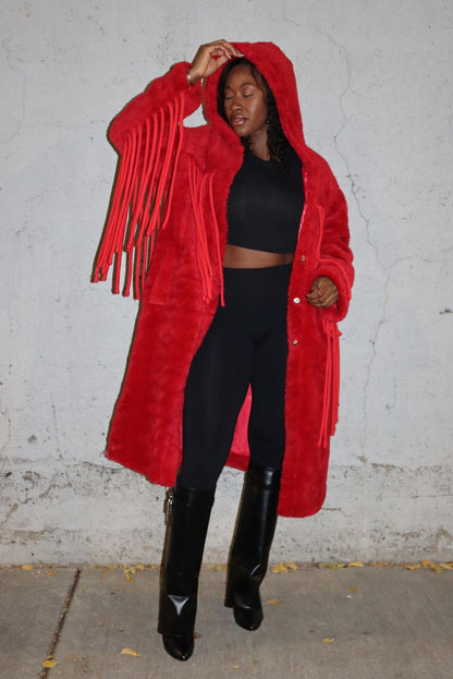 "WINTER IN ILLINOIS" FRINGE JACKET
