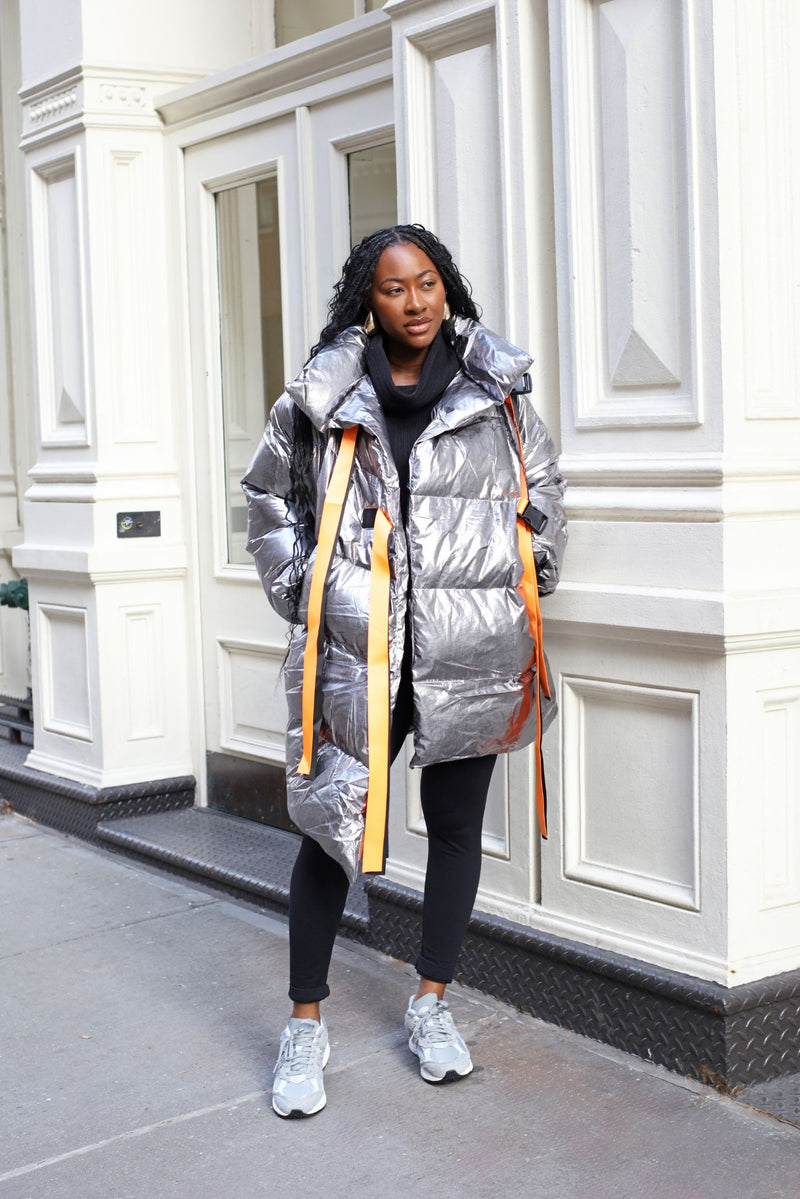 How To Style A Puffer Jacket - the gray details